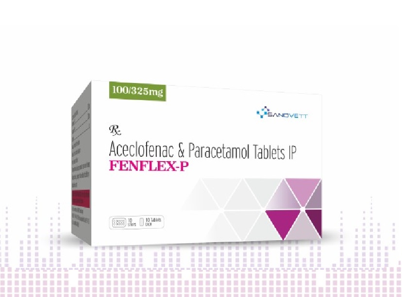 Fenflex P tablet Aceclofenac &  Paracetamol Tablets IP